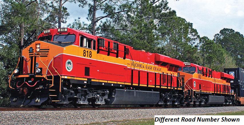 Kato (USA) GE ES44DC Gevo Loco Florida East Coast 805 (DCC-Sound) K176-8947-S
