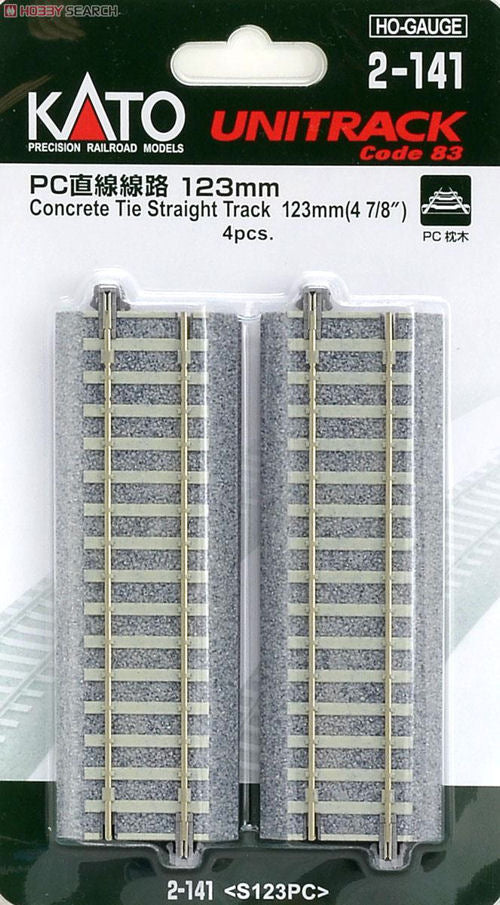 Kato (Unitrack) Unitrack (S123PC) CS Straight Track 123mm 4pcs K2-141