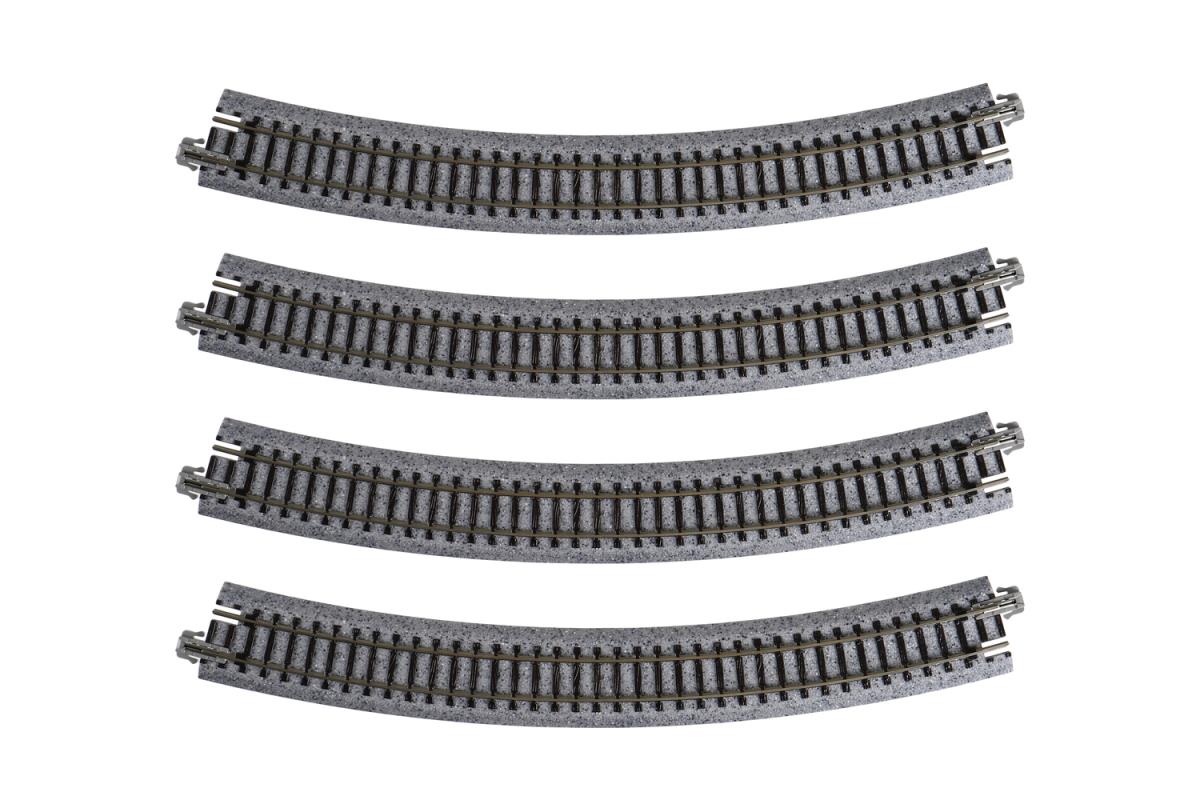 Kato (Unitrack) Unitrack (R381-30) Curved Track 30 Degree 4pcs K20-140 ...