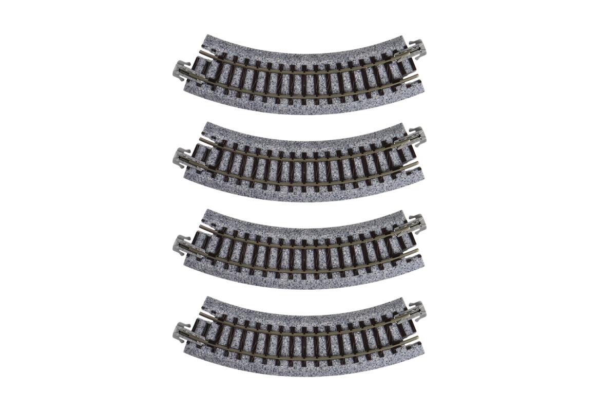 Kato (Unitrack) Unitrack Compact (R117-45) Curved Track 45 Degree 4pcs K20-176
