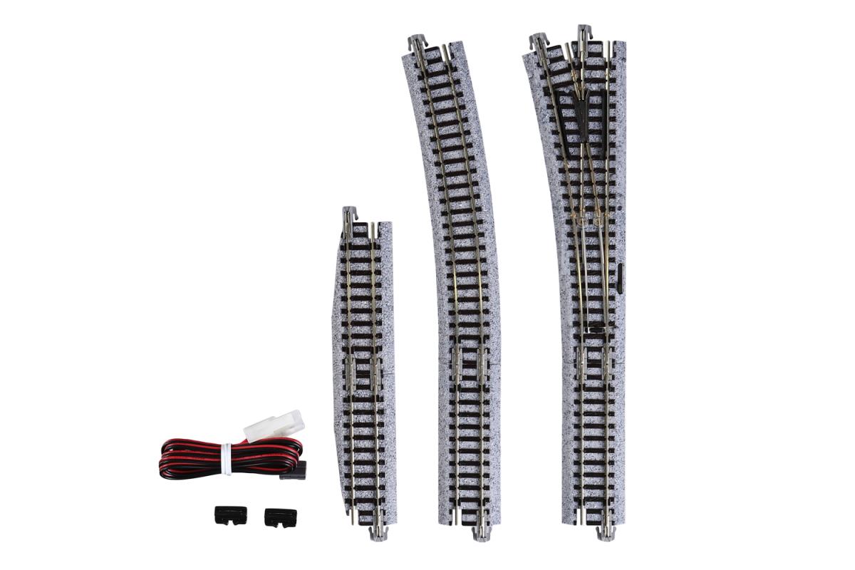 Kato (Unitrack) Unitrack (EP481-15L) Left Hand Electric Turnout 15 Degree K20-220