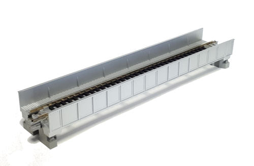 Kato (Unitrack) Unitrack (S186T) Straight Plate Girder Bridge Silver 186mm K20-453