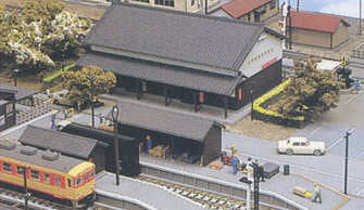 Kato (Unitrack) Rural Goods Shed Set (Pre-Built) K23-221