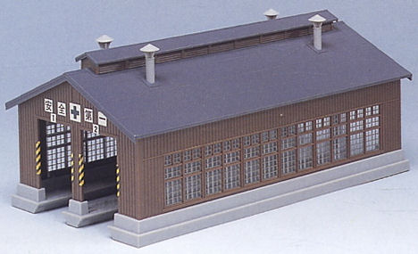 Kato (Unitrack) Wooden Double Track Locomotive Shed (Pre-Built) K23-225