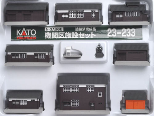 Kato (Unitrack) Wooden Railway Buildings Set (Pre-Built) K23-233