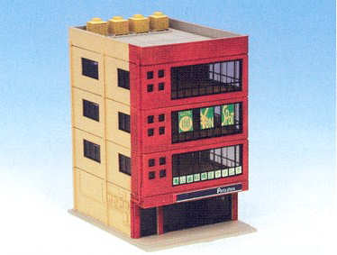 Kato (Unitrack) Diotown Metro 4 Floor Office Building Red (Pre-Built) K23-431A