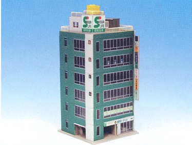 Kato (Unitrack) Diotown Metro 6 Floor Office Building Green (Pre-Built) K23-434A