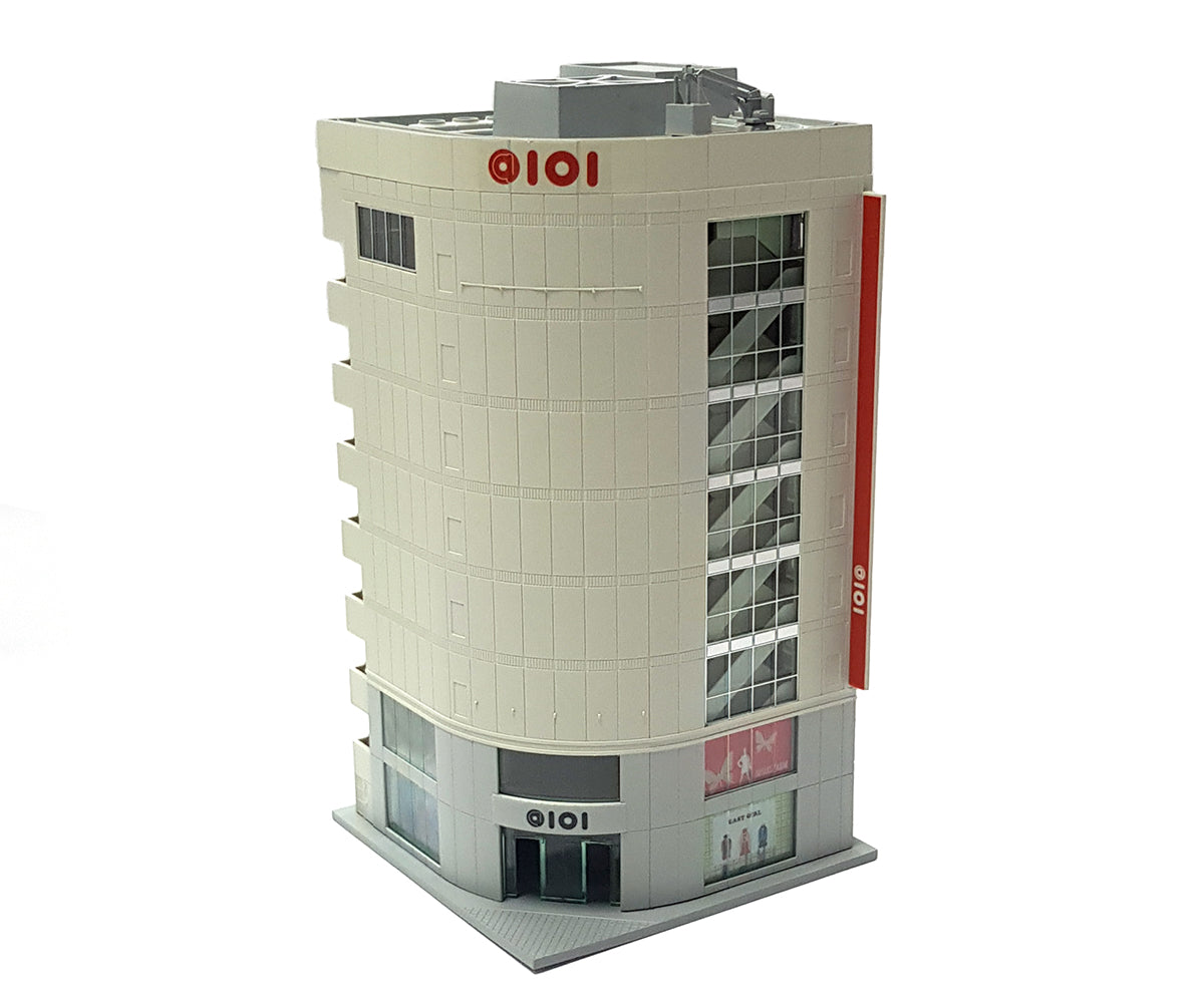 Kato (Unitrack) Diotown 8 Floor Corner Office Block White (Pre-Built) K23-437