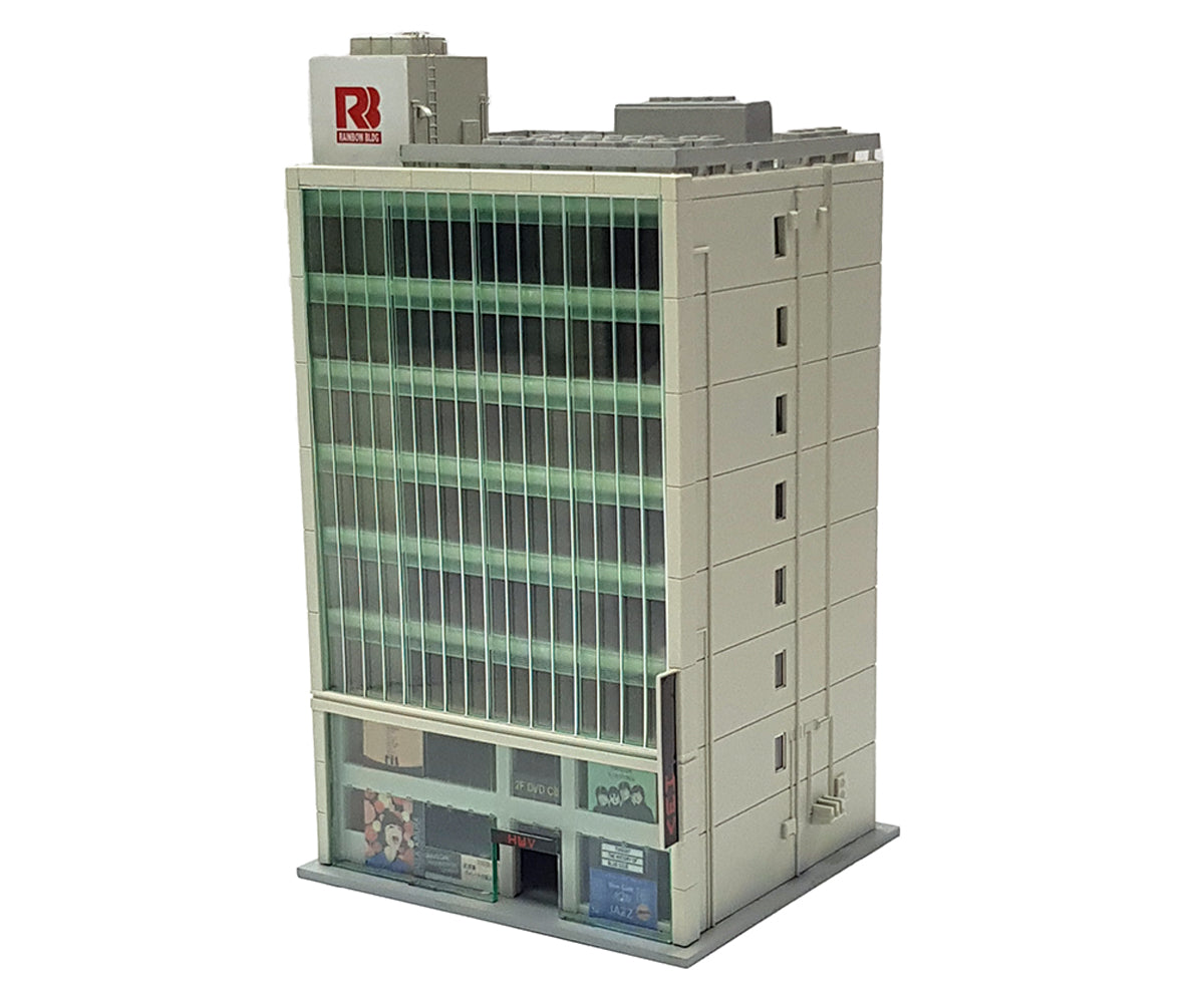 Kato (Unitrack) Diotown 8 Floor Glass Fronted Office Block White(Pre-Built) K23-438