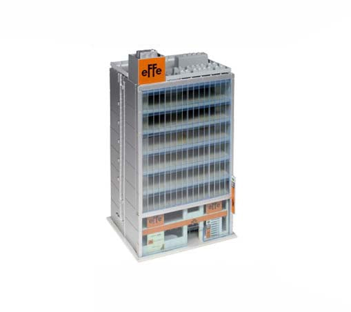 Kato (Unitrack) Diotown High Rise Building Boutiques Silver (Pre-Built) K23-438C