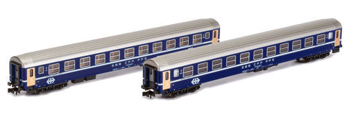 Kato (Europe) SBB RIC Coach Set Blue (2) IV K23009