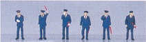 Kato (Japan) Japanese Station Workers (6) Figure Set K24-202