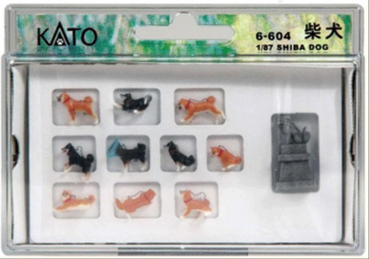 Kato (Japan) Japanese Dogs (10) Figure Set K6-604