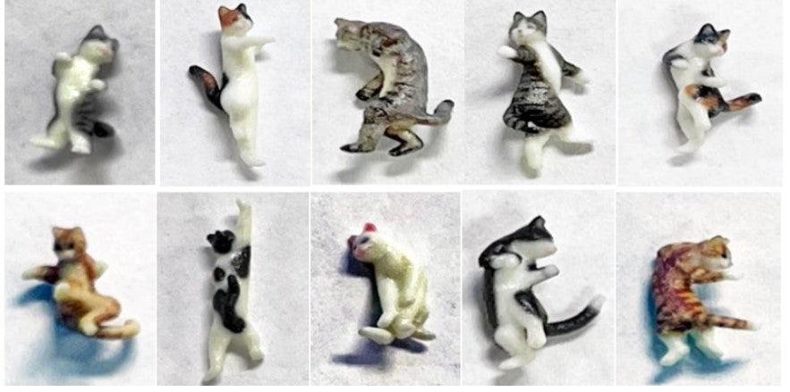 Kato (Japan) Ninja Cats (10) Figure Set K6-605