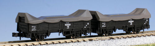 Kato (Japan) JR Tora 45000 Open Wagon with Tarpaulin Set (2) K8027-1