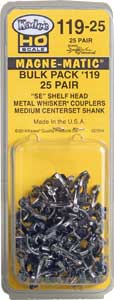 Kadee No.119 SE Whisker Bulk Pack Magne-Matic Couplers (25pr) KDE119-25