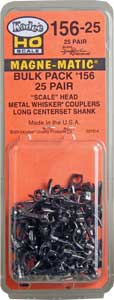 Kadee No.156 Scale Whisker B/Pack Magne-Matic Couplers (25pr) KDE156-25