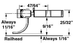 Kadee Standard Medium Centreset Shank Plastic Coupler (1pr) KDE804