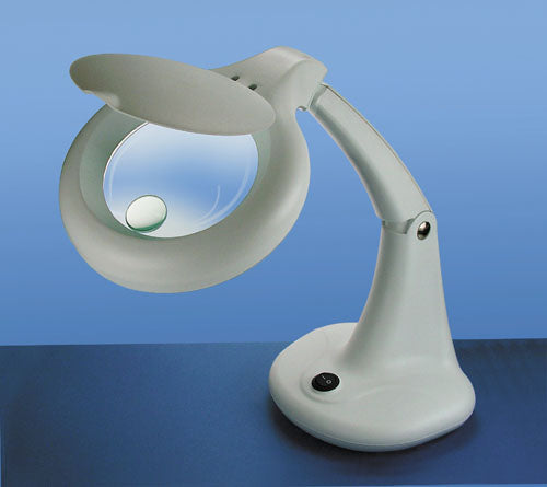 Lightcraft Compact Fluorescent Magnifier Table Lamp 12W/100mm Lens LC8093