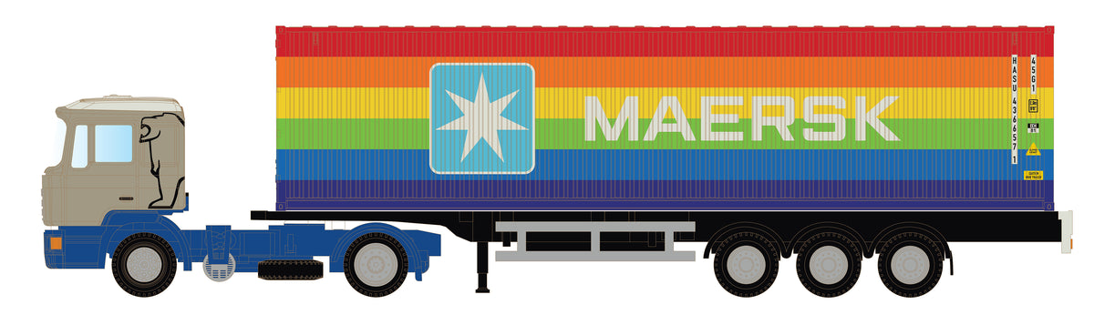 miNis MAN F90 Tractor &amp; Trailer Maersk Rainbow LKLC4066