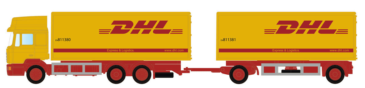 miNis MAN F90 3 Axle Double Trailer DHL LKLC4607