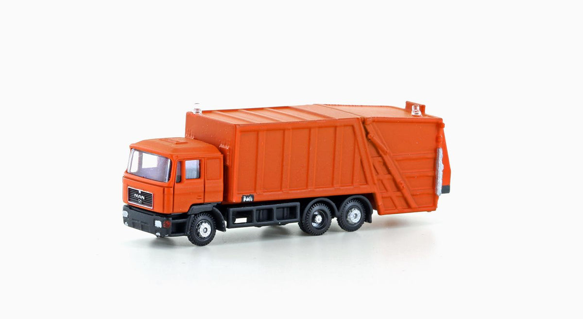 miNis MAN F90 Rubbish Truck Orange LKLC4660