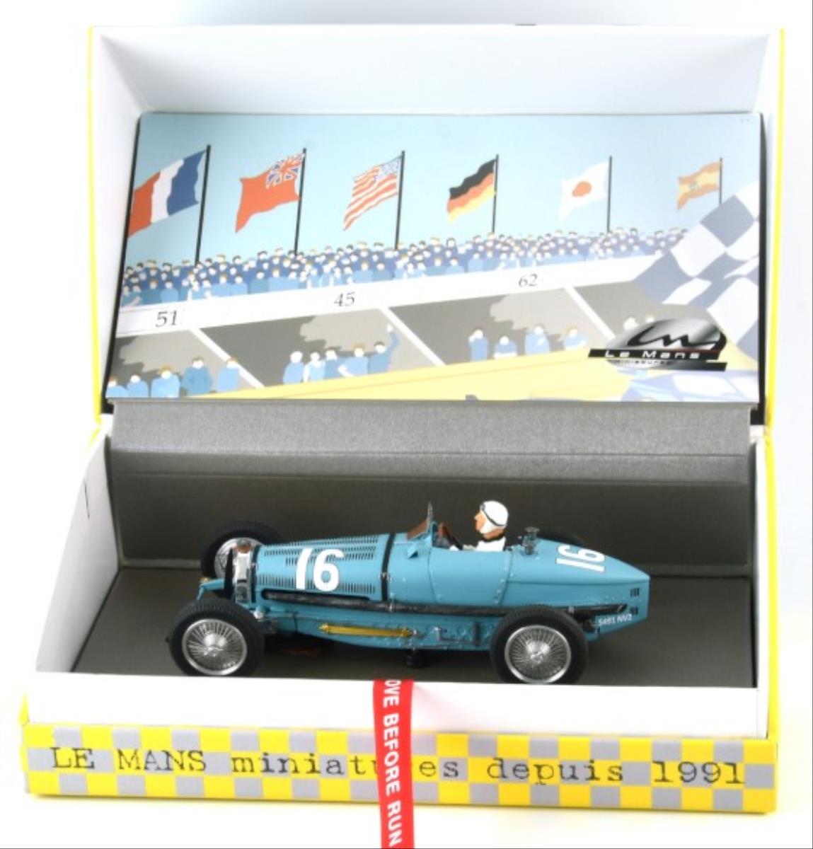 Le Mans Miniatures Bugatti Type 59 Grand Prix ACF 1934 No.16 Robert Benoist LMM132097-16M