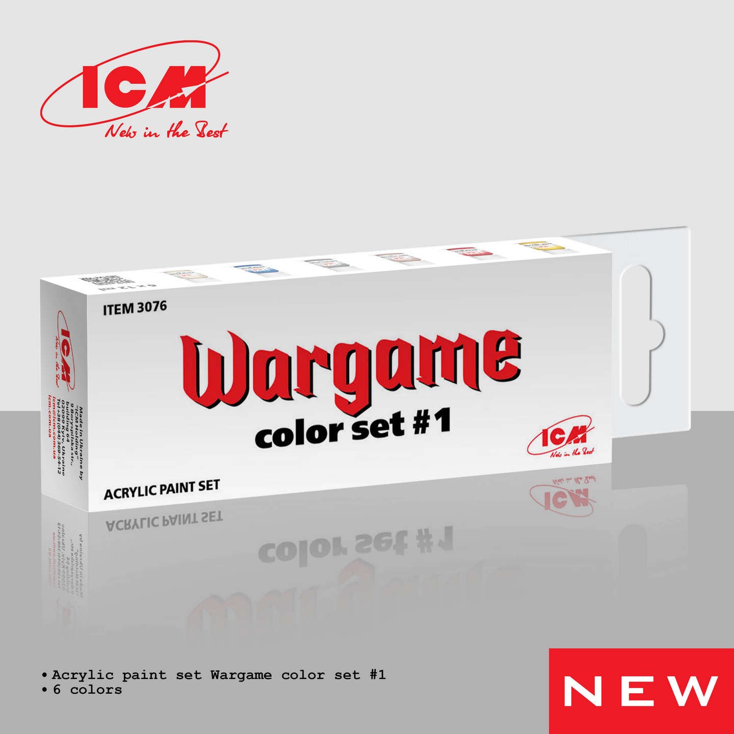  ICM Paint Set - Wargame Color Set #1 