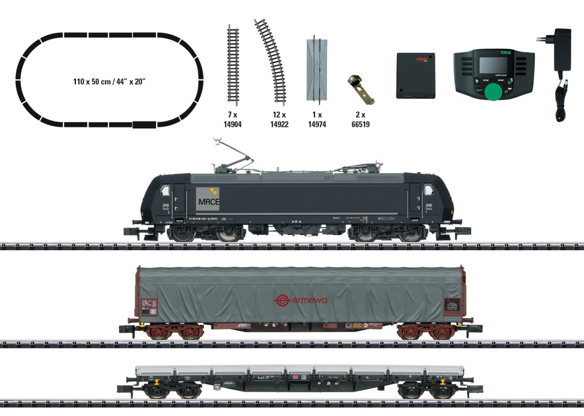 Minitrix MRCE BR185.1 Freight Digital Starter Set VI (DCC-Sound) M11147