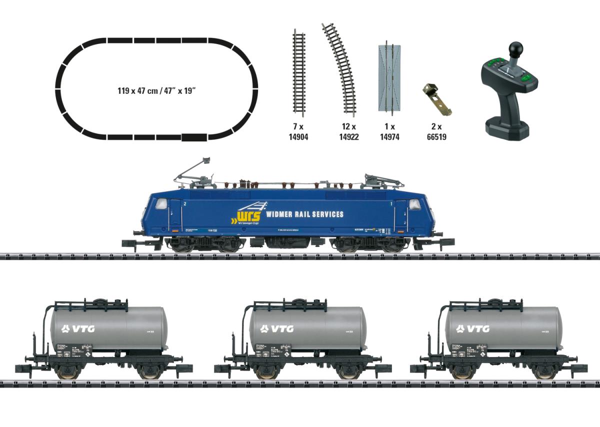 Minitrix WRS BR120 Electric Freight Starter Set VI (DCC-Fitted) M11158