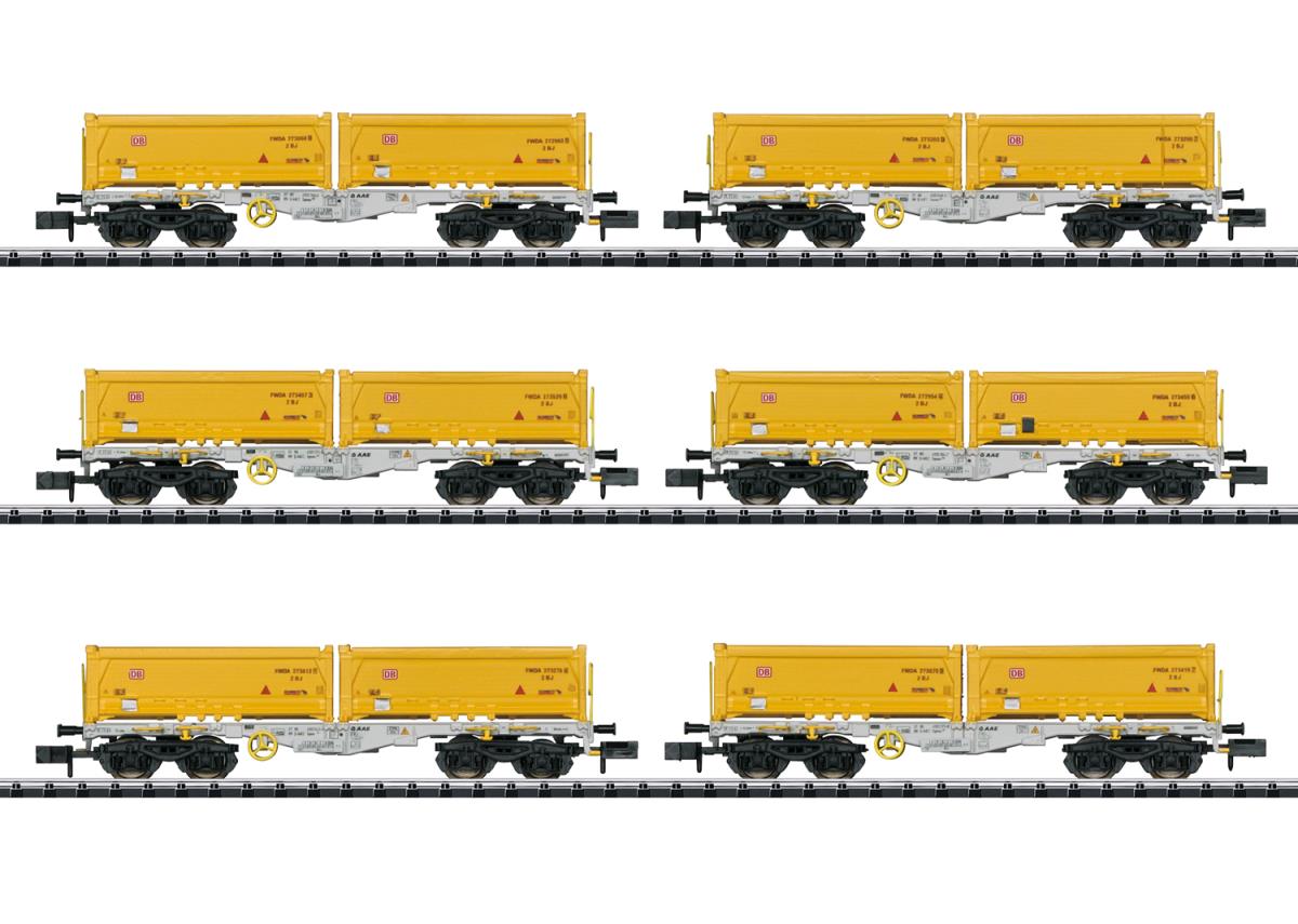 Minitrix AAE Sgmmns190 Stuttgart Construction Wagon Set (6) VI M15075