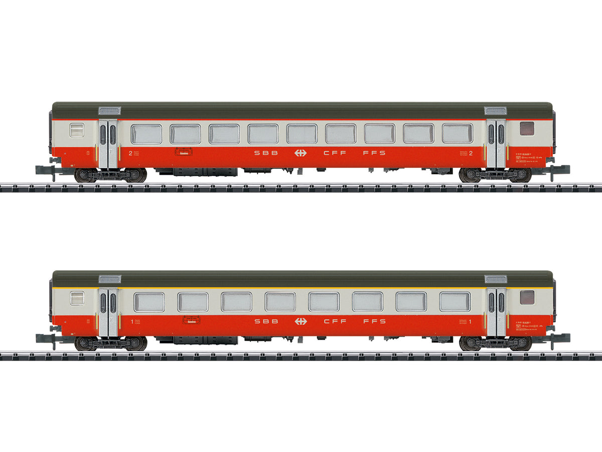 Minitrix SBB EW II Swiss Express Coach Set (2) IV M18721