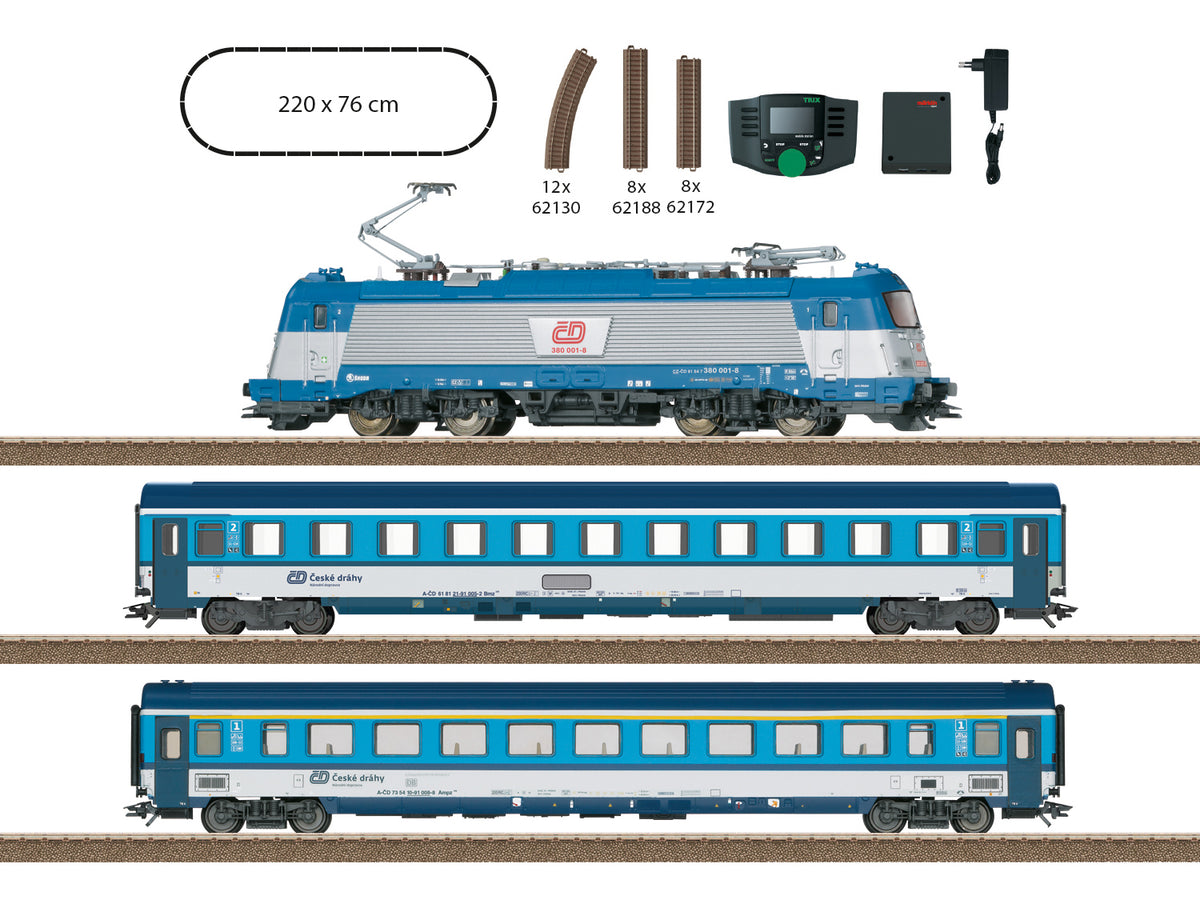 Trix CD Rh380 Electric Passenger Starter Set VI (DCC-Sound) M21505