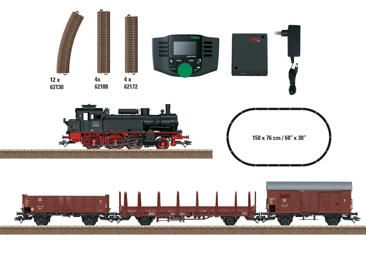 Trix DR BR74 Steam Freight Starter Set III (DCC-Fitted) M21531