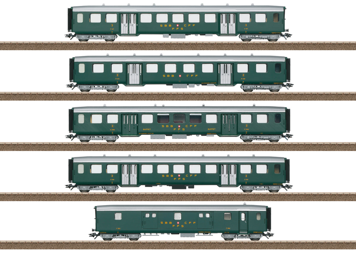 Trix SBB Lightweight Steel Coach Set (5) III M23134