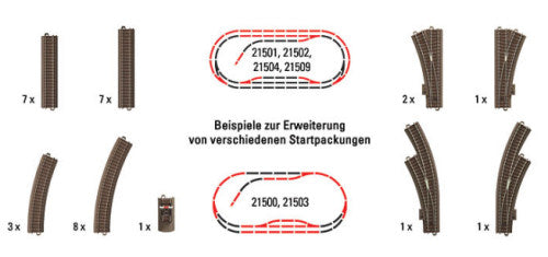 Trix Start Up C Track Large Extension Set M62900