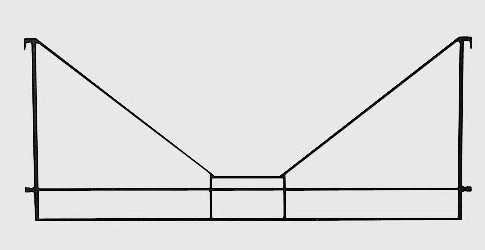 Marklin Catenary Cross Span 72mm MN08925