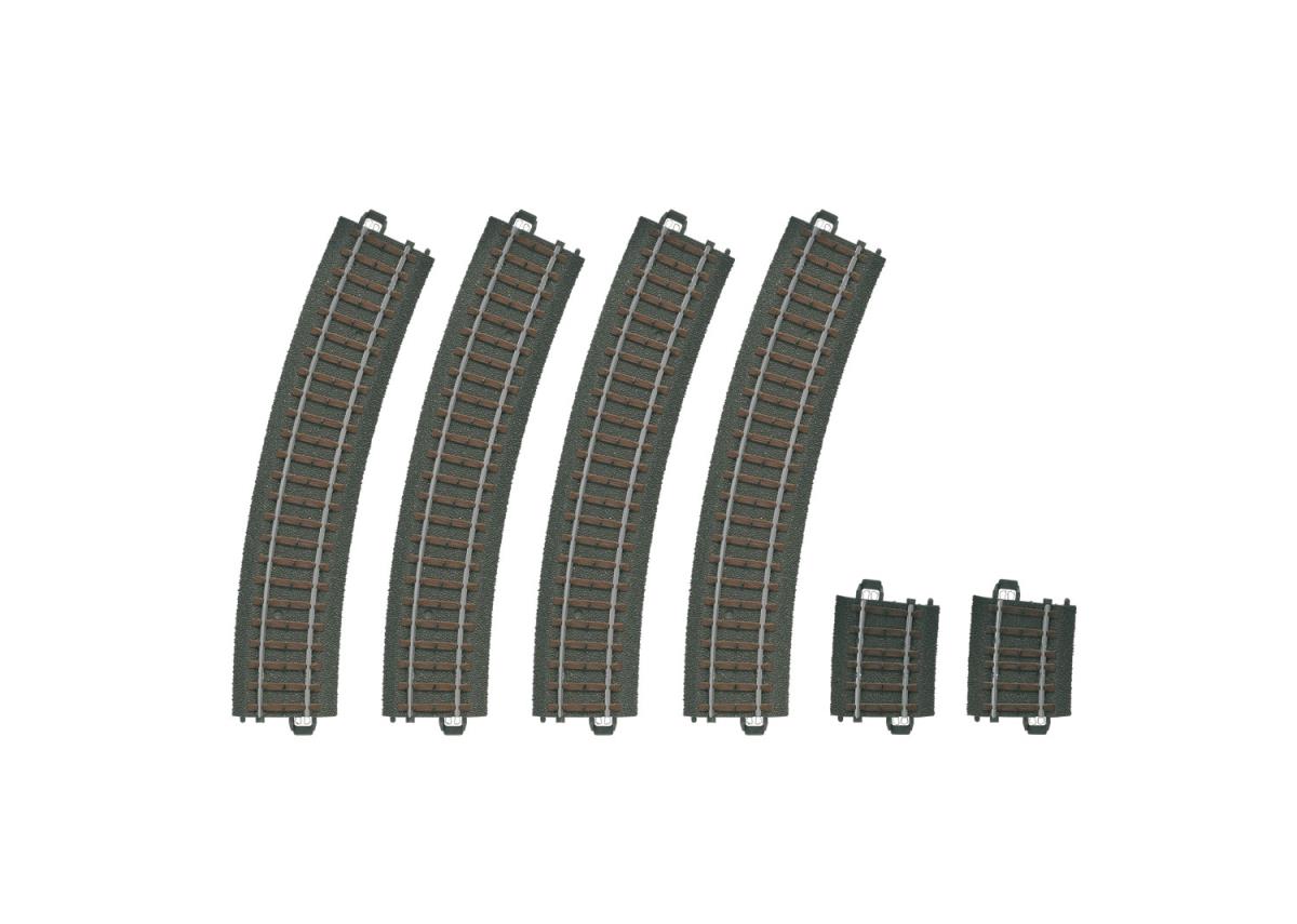 Marklin Start Up C Track Curve R2 24.3 Deg(4) &amp; Curve R2 5.7 Deg(2) MN20299