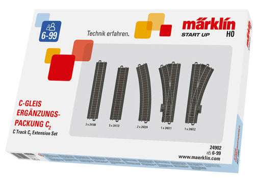 Marklin Start Up C Track C2 Track Extension Set MN24902