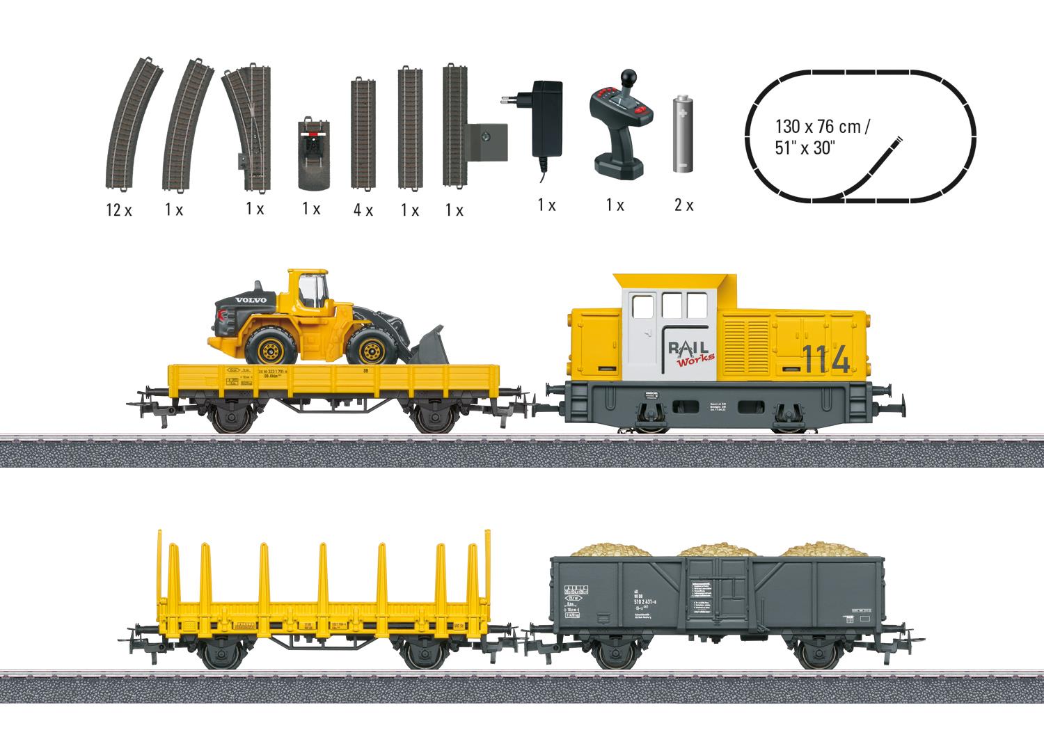 Marklin Start Up Construction Site Diesel Freight Starter Set(~AC) MN29188