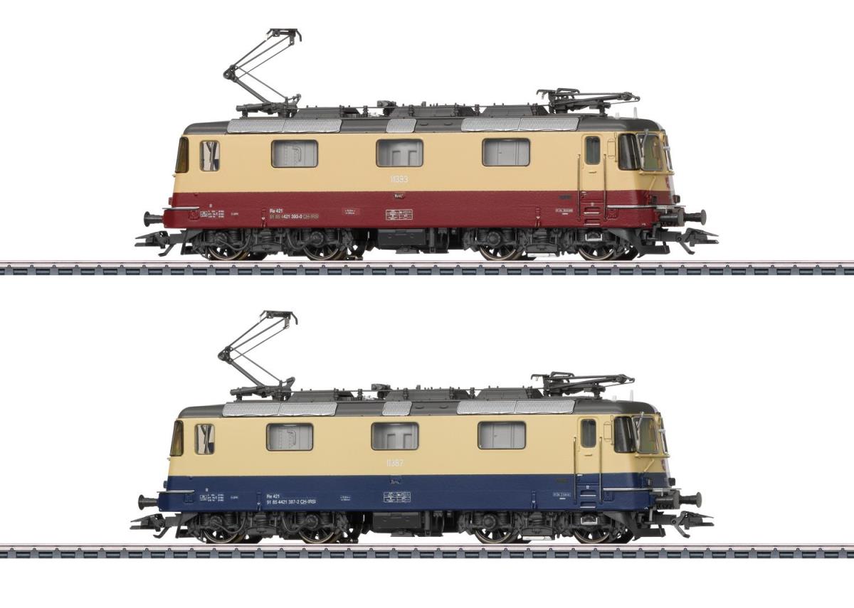 Marklin SBB Re421 393-0/387-2 Electric Twin Set VI (~AC-Sound) MN37300