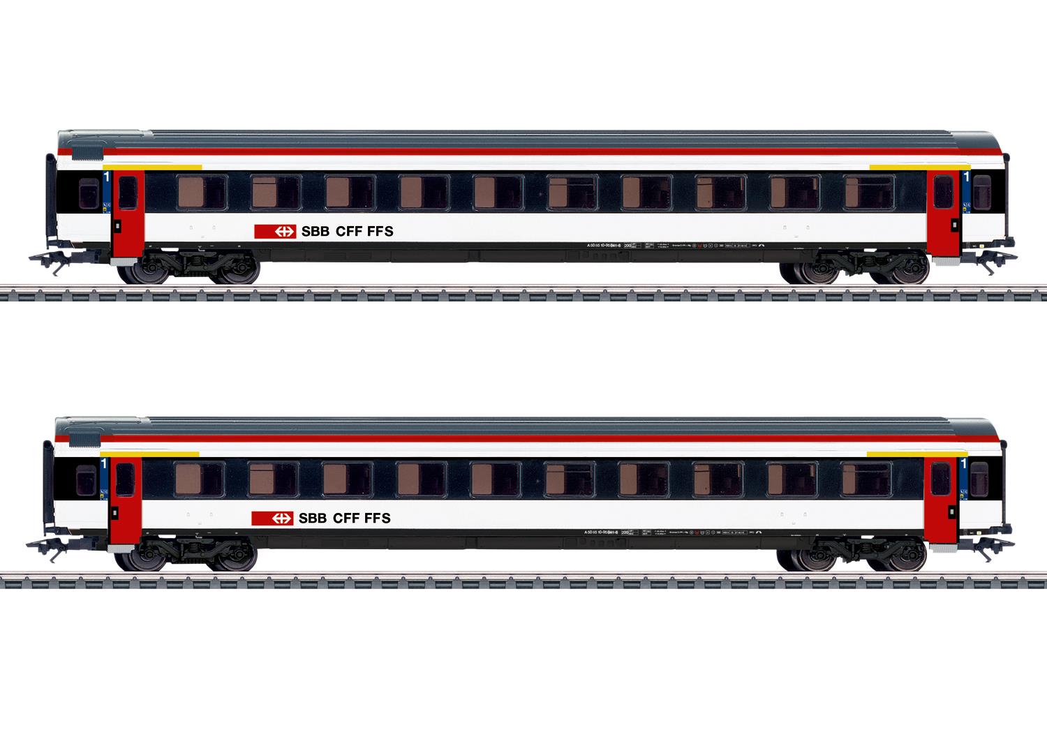 Marklin SBB Mark IV A 1st Class Express Coach Set (2) VI MN42154