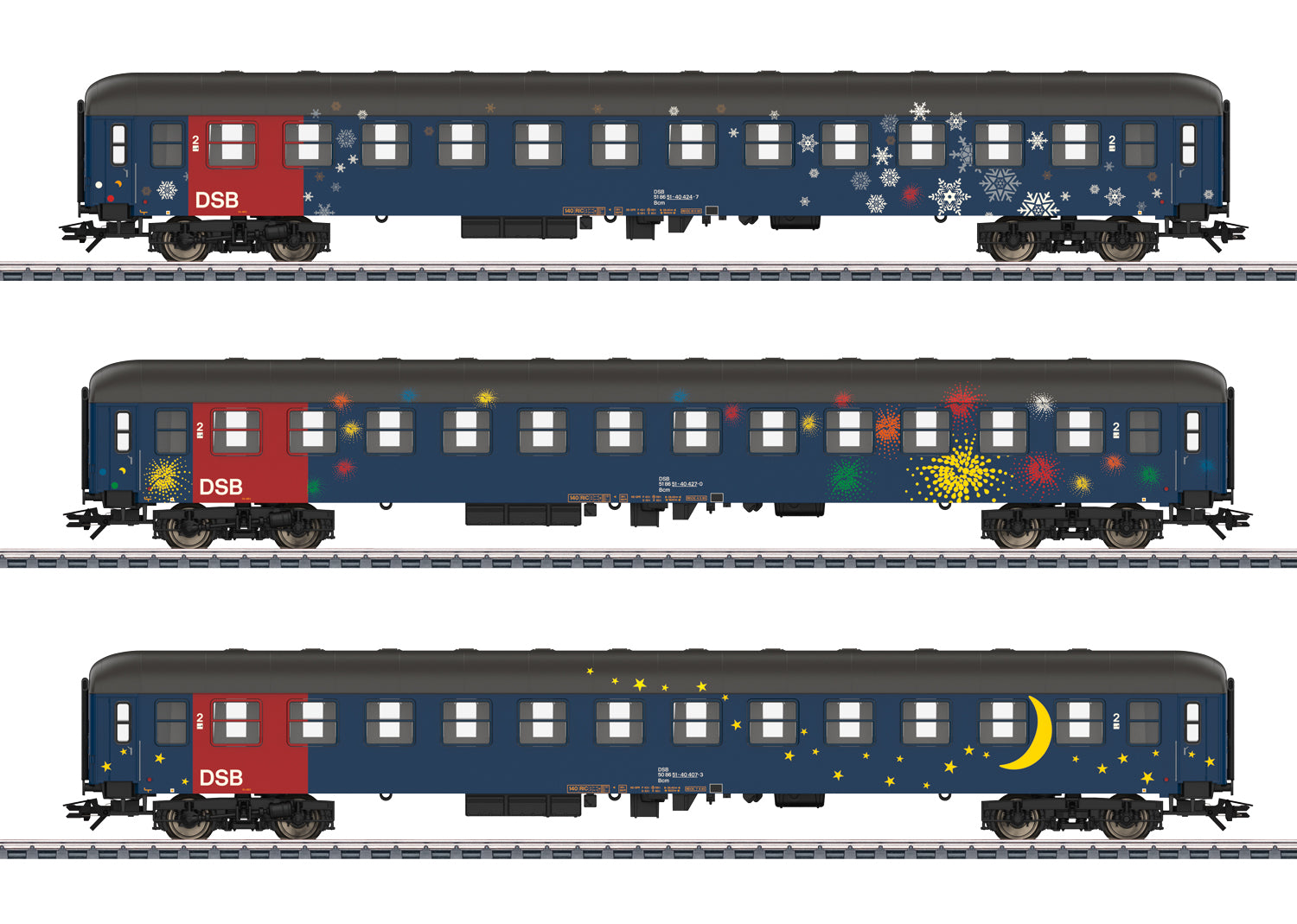 Marklin DSB Sleeper Coach Set (3) V MN42698