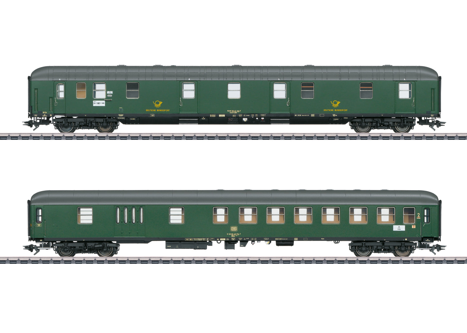 Marklin DBP mr-a/BDums273 Postal Coach Set (2) IV MN42850