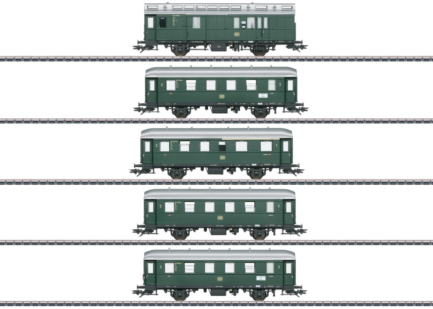 Marklin DB Standard Design Branch Line Coach Set (5) III MN43353