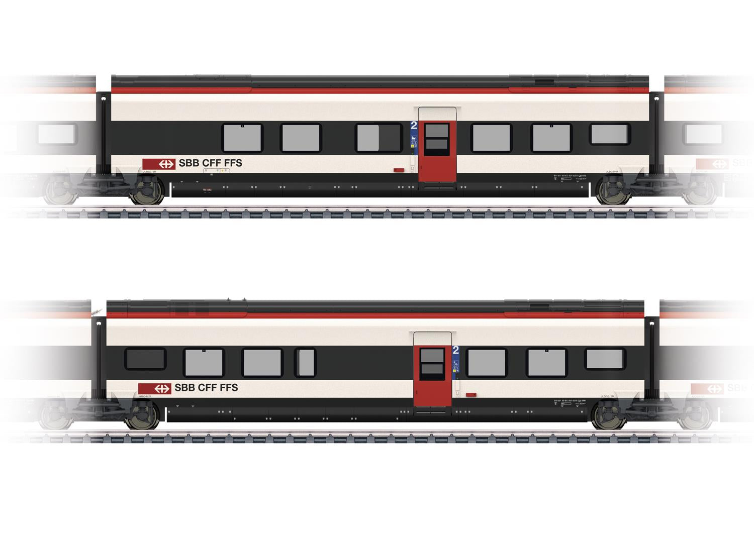 Marklin SBB RABe501 Giruno Coach Set 1 (2) VI MN43461