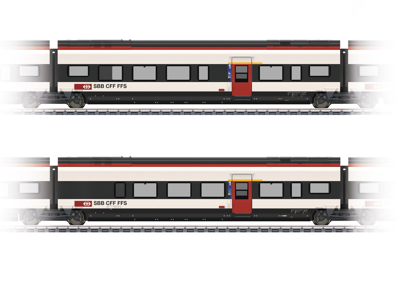 Marklin SBB RABe501 Giruno Coach Set 3 (2) VI MN43463