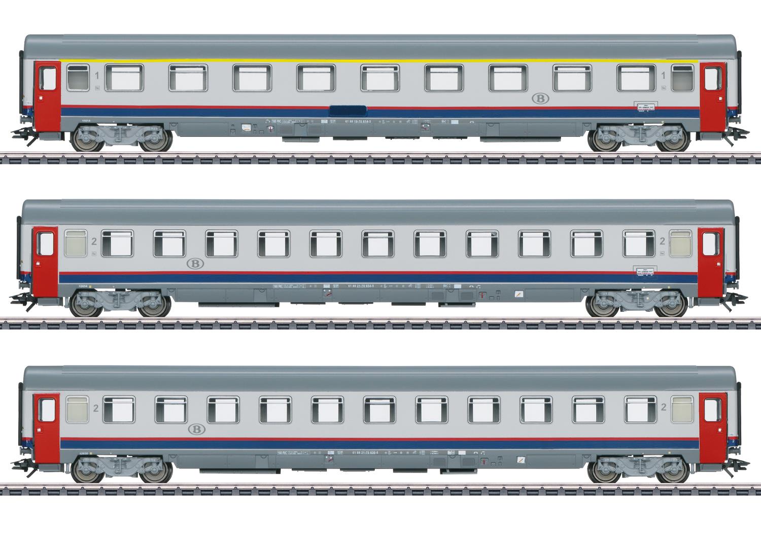 Marklin SNCB EC90 Vauban Express Coach Set (3) V MN43523