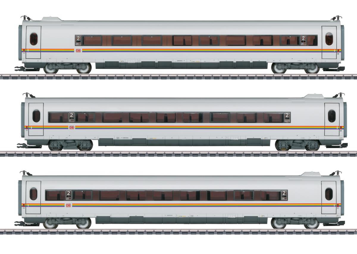 Marklin DBAG ICE3 Rainbow Coach Set (3) VI MN43739