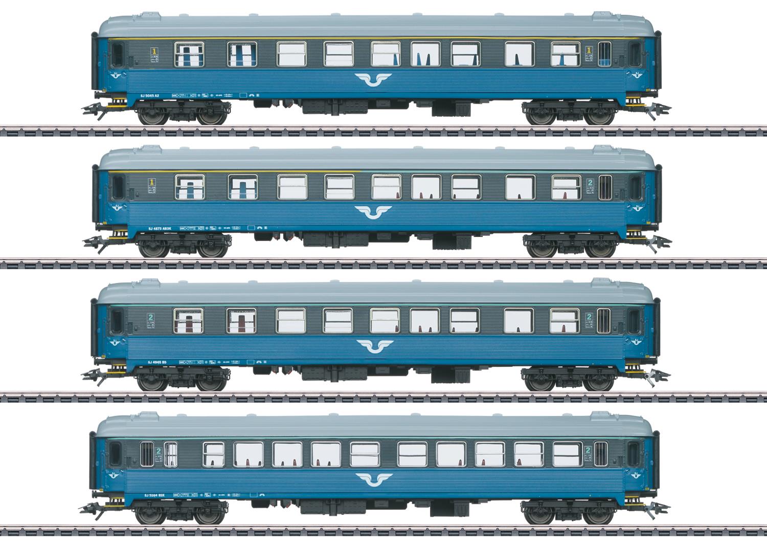 Marklin SJ A2/AB3K/B5/B1K Coach Set (4) V MN43787